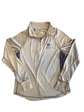 Colosseum Notre Dame 1/4 Zip Pullover Women’s Medium Gray